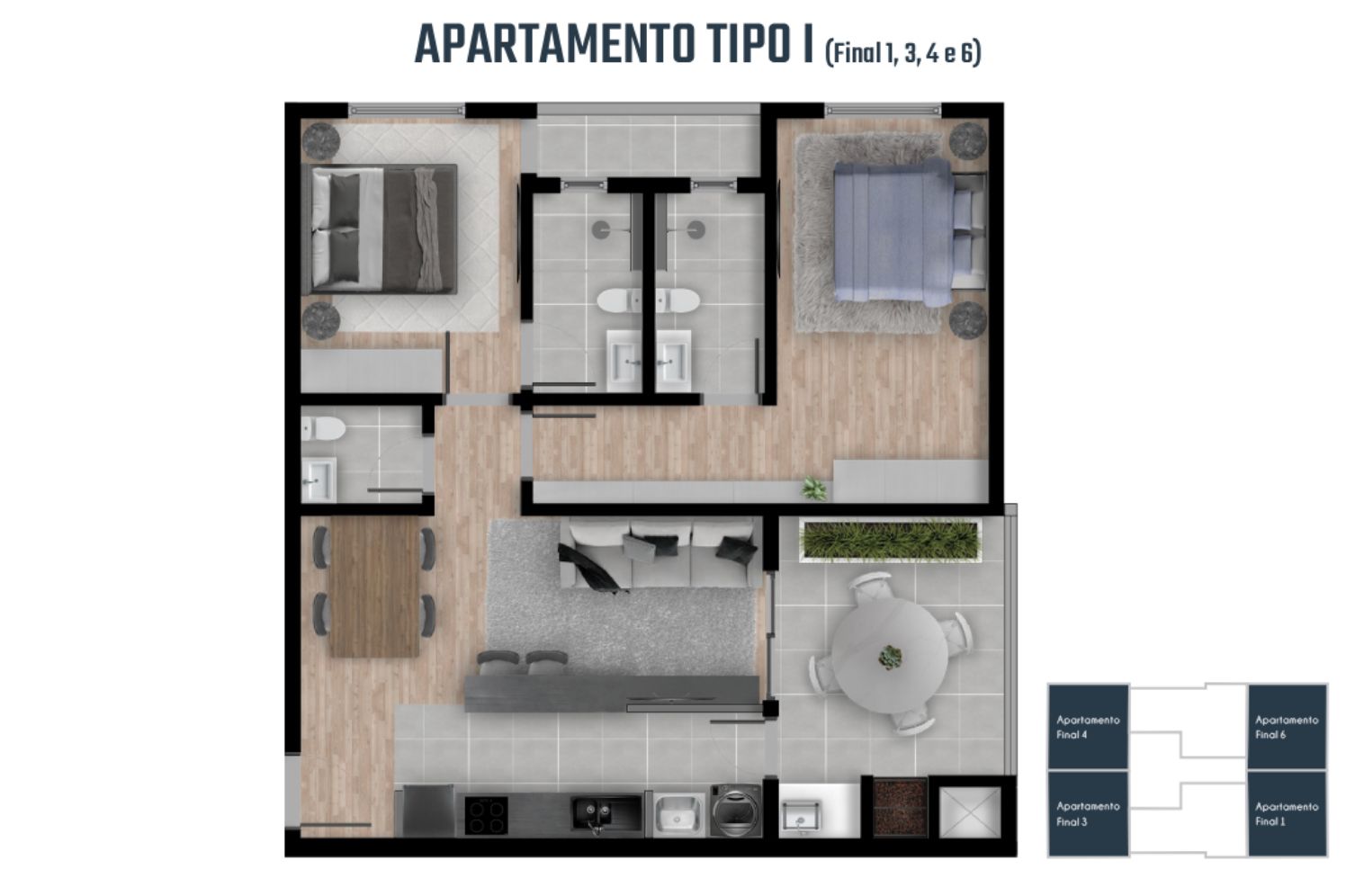 Planta Residencial Elegance · Adamantina – SP